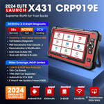 Usa Eu Warehouse Launch Crp919e Elite Bi-Directionele Scan Tool Full-system Auto OBD2-scanner with 2 year free as Crp919x