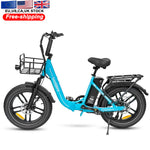 20" folding Aluminum Alloy Fat bike 36V/13Ah Rear rack lithium-ion battery C05 Pro Fat tires E-bike | Sport & Fitness