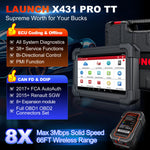 Usa Eu Warehouse Launch X431 Pro Tt bidirectional Scan Tool with Dbscar Vii Connector ECU coding car diagnostics Scanner