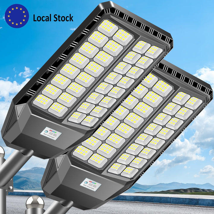 German Stock All-in-One solar street light High capacity 22Ah LiFePO4 battery Motion detector Remote control EU Local shipping