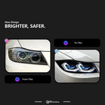 AKD Car Styling headlight for BMW 3 Serie E90 Led Projector Lens 2005-2012 E91 320i front lights signal automotive accessory