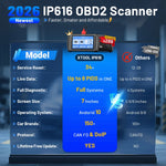 EU Warehouse new XTOOL IP616 EU lifetime free updates car diagnostic tool bidirectional Scanner OBD2 code reader with 34+ Res