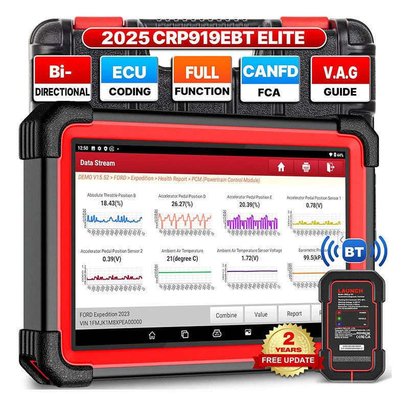 USA EU Warehouse LAUNCH X431 CRP919E BT Code Reader CAN FD DIOP all system diagnostic tool ECU coding OBD2 Scanner