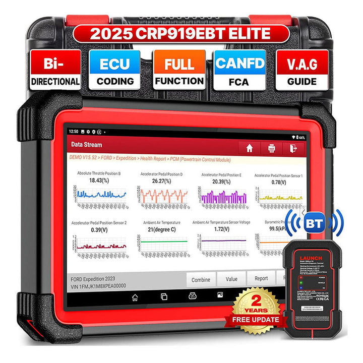 USA EU Warehouse LAUNCH X431 CRP919E BT Code Reader CAN FD DIOP all system diagnostic tool ECU coding OBD2 Scanner