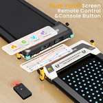 EU Stock 2-in-1 unique portable Under-desk Treadmill with 2,5PK and LED display, Electric massage function for space-saving