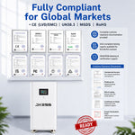 JKESS 51.2V 280Ah 15kWh LiFePO4 Energy storage system 6000 cycles Smart BMS Household solar battery EU stock Germany warehouse