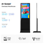 MWE LCD 43/49/55/65 inch standing LCD advertising video player Android indoor touchscreen digital signage and display