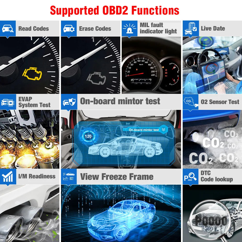 USA EU Warehouse 2026 LAUNCH X431 CRP123 V2.0 OBD2 EOBD Obd Diagnostics Scanner Auto Diagnostic tool Obdii Crp123 Code reader