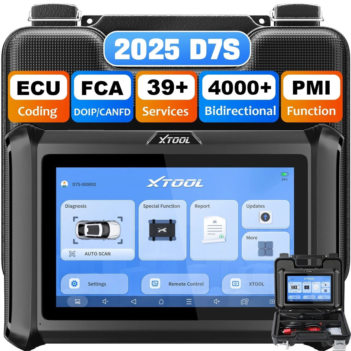 USA Warehouse XTOOL D7S Automotive Auto key Programmeringsmachine Scanner Automotive professional diagnostic Scanner for All 