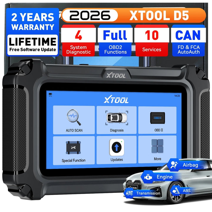 USA Stock XTOOL D5 lifetime free updates Mechanische Gereedschappen Automotive Motor diagnostic Scanner OBD2 Fault Code Reade