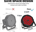 4PCS 36LED Stage Flat Par Verlichtingseffect RGB 3IN1 DMX 512 DJ Disco Party Vakantie Kerst Bar Club wedding Show lichten