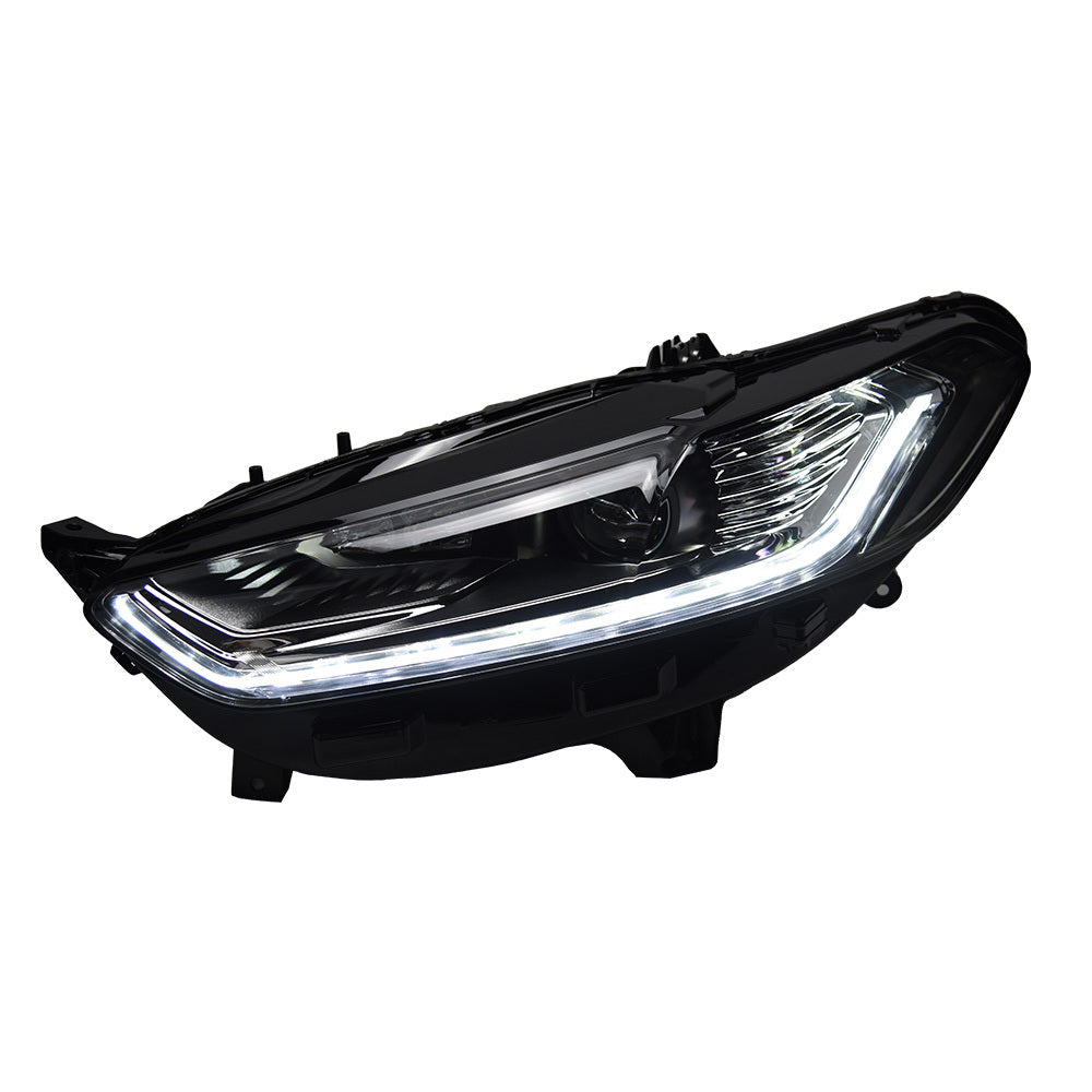 AKD headlight for Ford Mondeo Fusion headlight 2013-2016 DRL Turn signal High beam Angel Eye Projector Lens