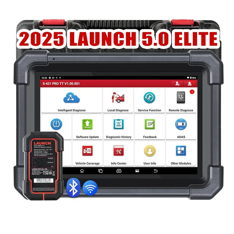 Usa Eu Warehouse Launch X431 Pro Tt bidirectional Scan Tool with Dbscar Vii Connector ECU coding car diagnostics Scanner