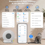EU stock 78L smart automatic litter box with eco-friendly ABS dust-free odor control & large capacity