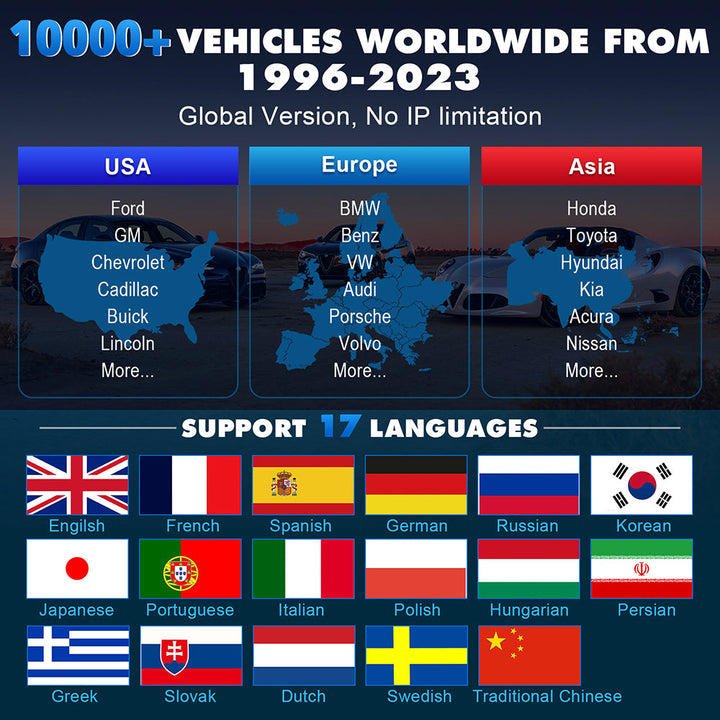 2026 Kingbolen Latest K7 Full system Car diagnostics Tool 12V Vehicle OBD2 Scanner Auto ECU coding machine 31 Reset Service