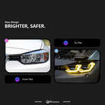 Poland Local shipping for BMW F30 2013-2018 LED DRL Headlights Laser Projector Lens Front 318i 320i 325i Car-accessory