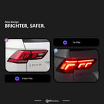 AKD tail light for VW Tiguan 2017-2021 LED tail light Dynamisch signal Tail lights car accessories