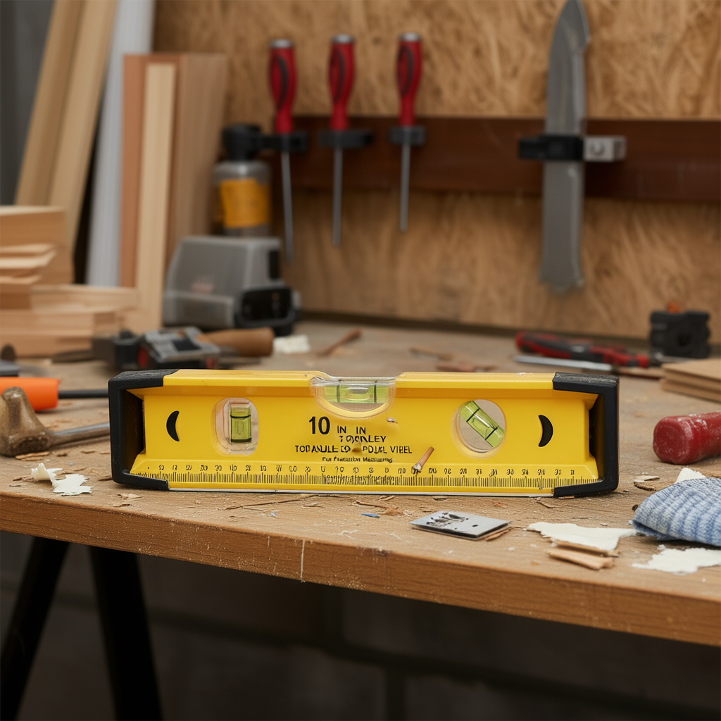 Stanley Torpedo Level 10 In with dual vials for accurate measuring