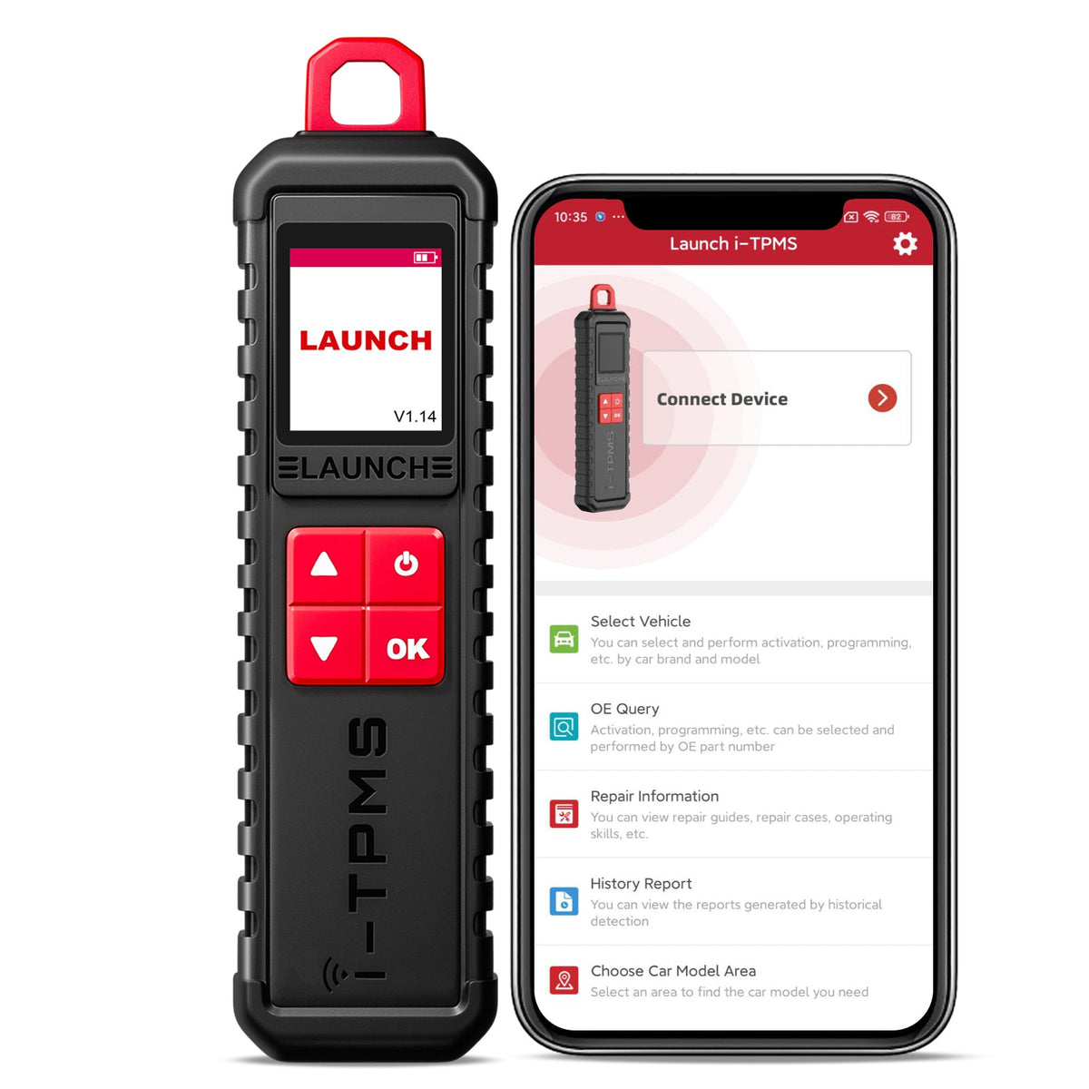 Usa EU warehouse Launch I-TPMS Tire pressure monitoring system Servicetoolwerk With X-431 scanner