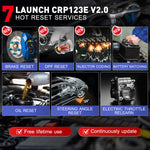 Crp 123e V2.0 Four-System Auto diagnostic tool machine OBD2 Code reader with 7 Resets