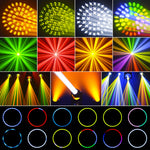Mini 230 Bulb Beam Moving Head Licht 7R Beam 14 Gobos 13 Kleuren for Podium Disco KTV Nachtclub DMX Besturing Bewegend Hoofdl