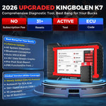 Usa EU warehouse Kingbolen K7 Obd2 Scanner Bidirectional Scan tool Auto Diagnostiek With ECU coding Lifetime free update