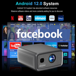 2800Ansi Max 350 "EU stock 4K Videoprojector Lcd Android 12 Cubelite Max 4K Home Theater Wifi Gaming Projector