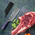 7 Inch Cleaver Kitchen knife Stainless steel Groentehakkoks Knife Ultrascherpe Kookmessen For Restaurant, Geschenkdoos