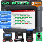 LAUNCH X431 PRO3 ACE full system wireless diagnostic Scantool with DBScar VII OEM Topologie Mapping ECU coding Scanner