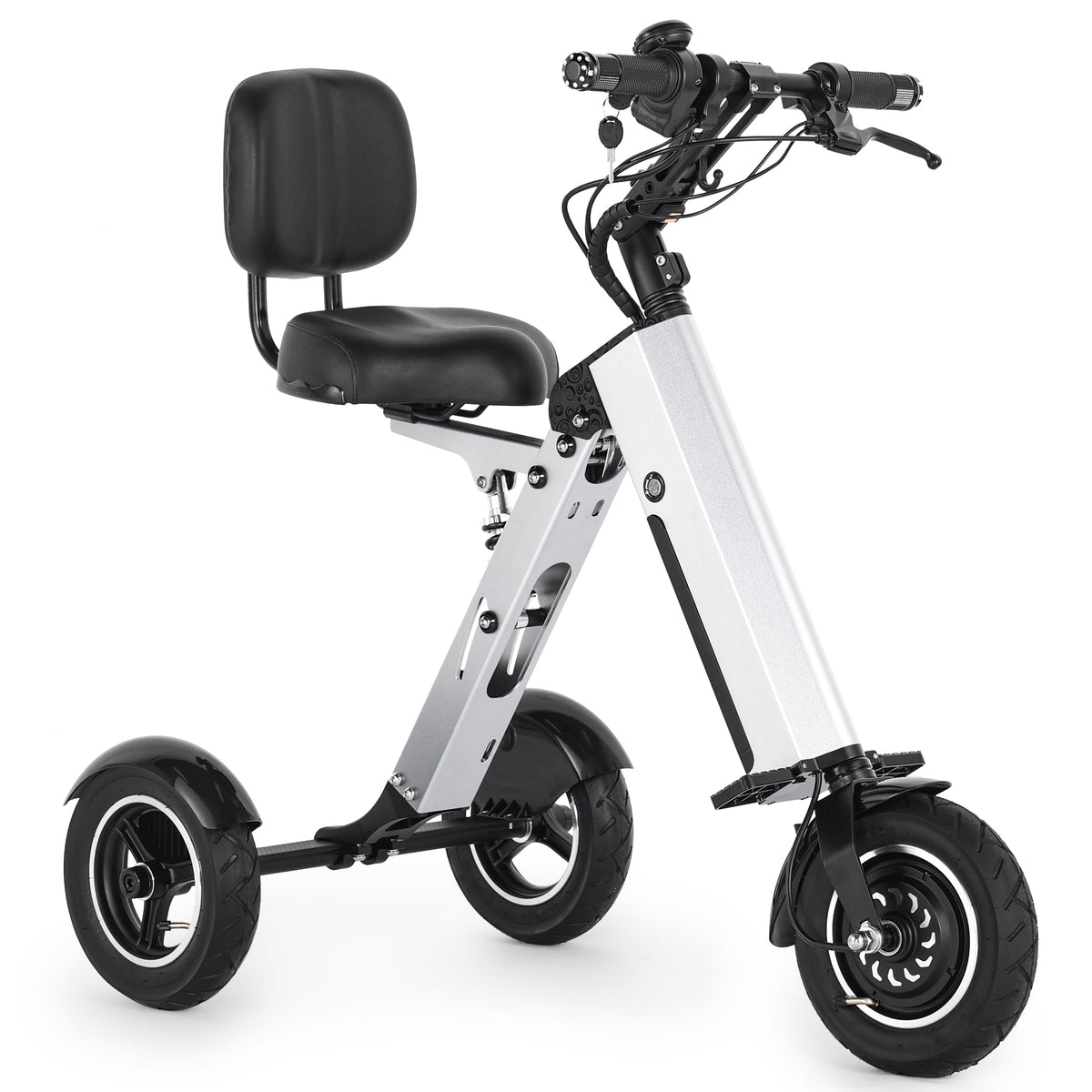 TopMate ES35P 3-wheel electric folding scooter with backrest, removable 36V battery, reverse gear for adults, suitable for commuting