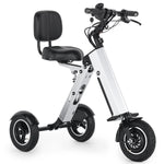 TopMate ES35P 3-wheel electric folding scooter with backrest, removable 36V battery, reverse gear for adults, suitable for commuting