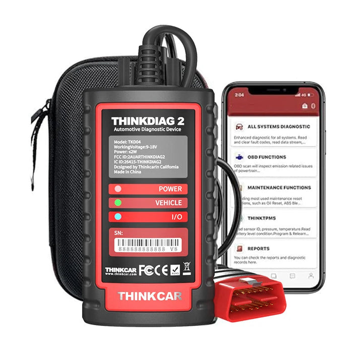 USA EU Warehouse Thinkdiag2 Full system Car diagnostics Scan tool with ECU coding Originele Thinkcar Code reader