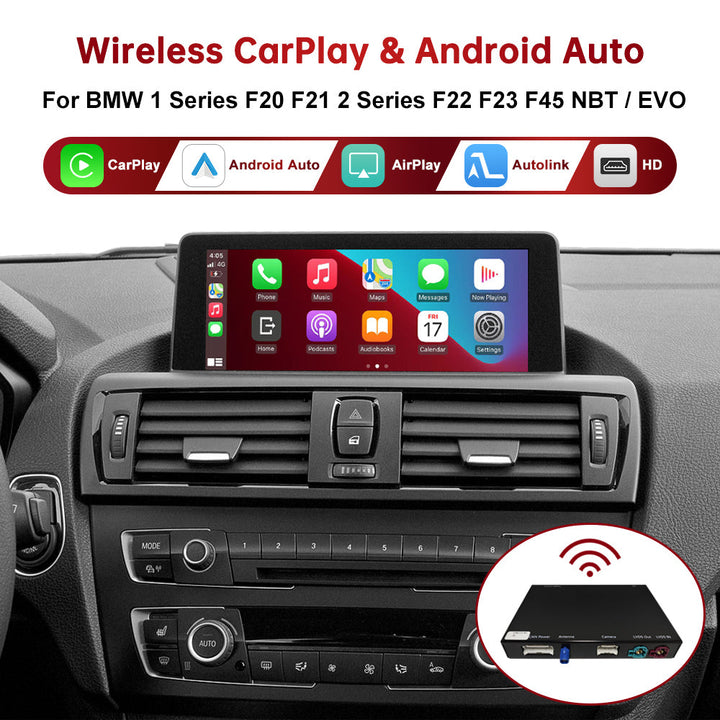 Road Top Wireless CarPlay Retrofit Kit Decoder for BMW 1 2 3 4 Series with NBT EVO system F20 F21 F22 F23 F45 CarPlay Module