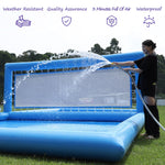 33ft Inflatable Volleybalveld Pool blue Beachwater Volleybal Netto Veld With Luchtpomp For Buitensportspel