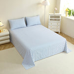 3-piece set 1 bed sheet with print and 2 pillowcases 50x70cm 100% polyester breathable for all seasons