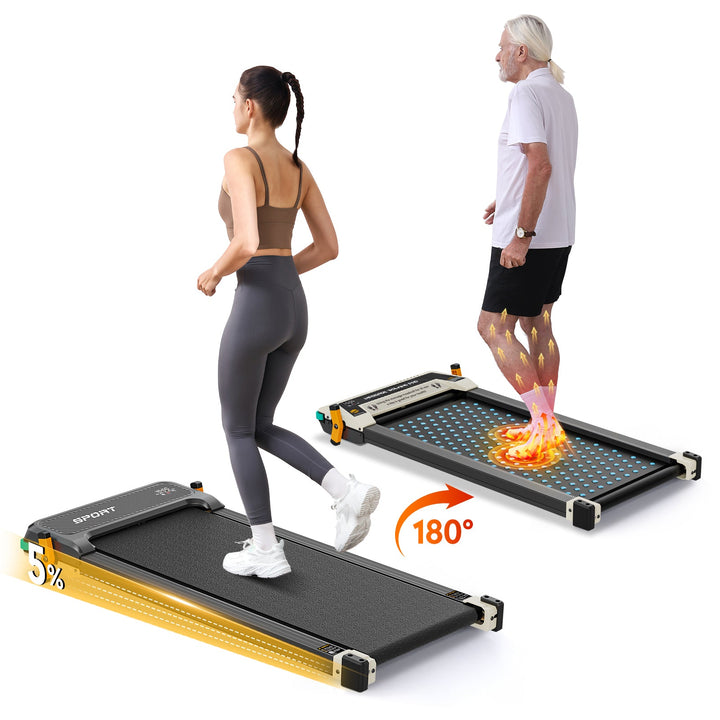 EU-stock foldable electric treadmill for home use, new design, under-desk walking pad with manual incline adjustment, , affordable