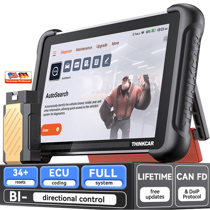 THINKCAR THINKSCAN 689BT Car scanner Diagnostics Tool Bluetooth full system ECU coding 34 Resets Android 10 4G+64G
