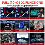 Start CR3001 V2.0 Auto Code Reader Engine Fault Scanner, compatibel with all vehicles die the OBDII-protocol ondersteunen.