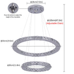 German Warehouse Nodric Light 6000K Bedroom living room Pendant light Led Hanglampen Kristallen chandelier