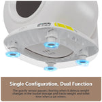 EU stock 78L smart automatic litter box with eco-friendly ABS dust-free odor control & large capacity