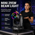 Stageverlichting Mini Beam Moving Head Stageverlichting 14R Beam 295 wedding DJ Verlichting Verzending to Europees warehouse