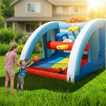 Outdoor basketball game for two players, interactive entertainment, inflatable basketball shooting game for adults and kids