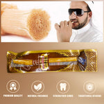 6-pack natural plantentanden miswak-sticks - vacuum packed traditionele mondverzorging takjes with kruidnagelsmaak for frisse adem