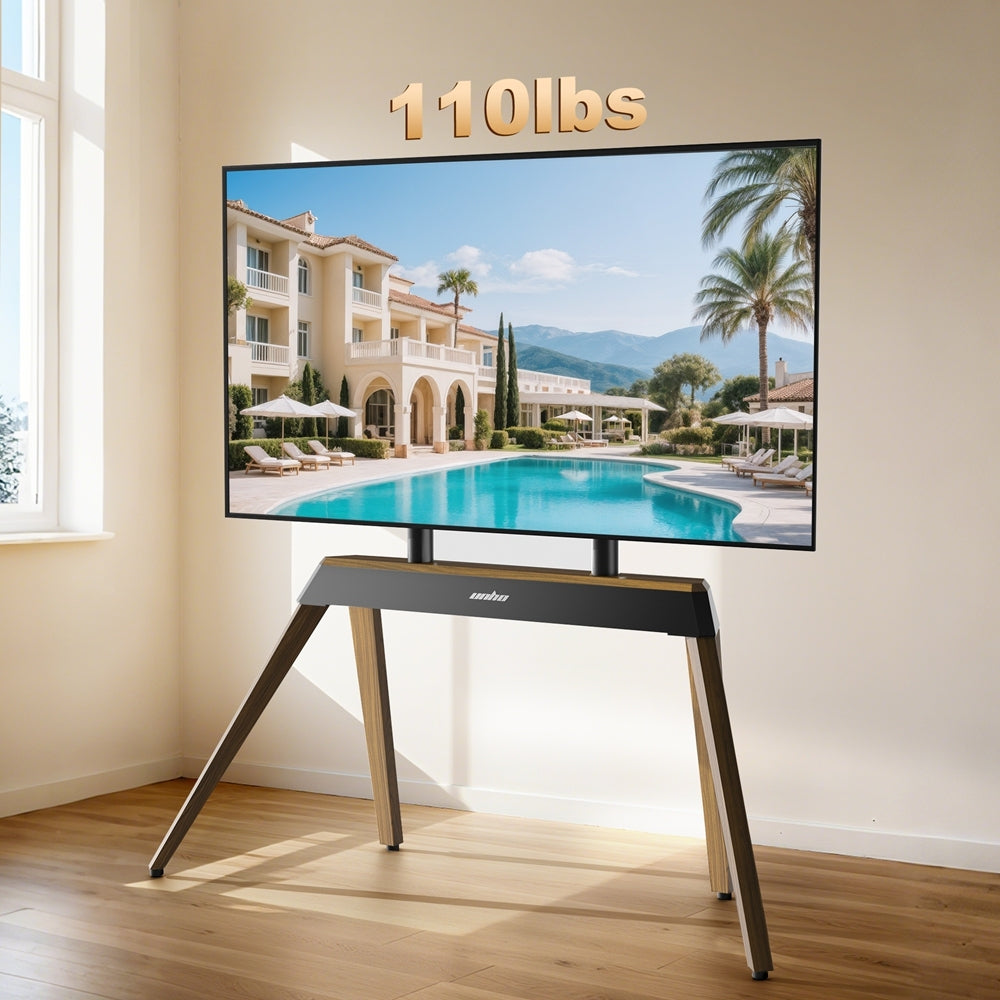 40-86 inch heavy-duty TV-floor stand, vintage TV bracket, height-adjustable