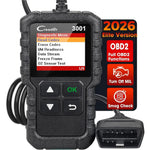 Start CR3001 V2.0 Auto Code Reader Engine Fault Scanner, compatibel with all vehicles die the OBDII-protocol ondersteunen.
