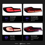 AKD tail light for BMW G30 2017-2020 LED tail light achtermistrem turn signal auto-Accessories