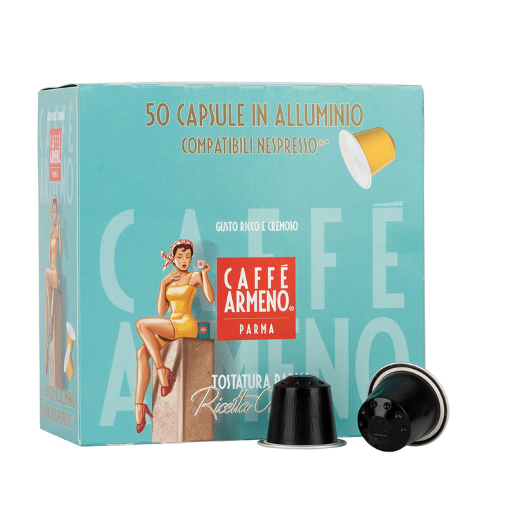 Armeno Caffe Srl Beste Kwaliteit Italiaanse Koffiepads 50 pcs Bar Blend Oplossing for Distributeurs Retailers Horeca Gebruik