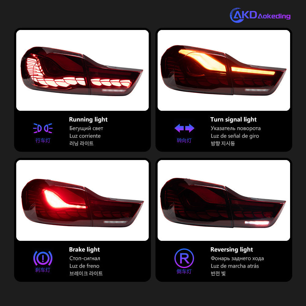 Tail lights for BMW F32 Led Tail light 2019-2023 F36 F82 M4 Achterstoplicht Reverse light Brake light DRL car accessories
