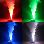 1500W Fog Smoke machine DMX RGB 24LED stage lighting effect remote control Vertical Sprayer