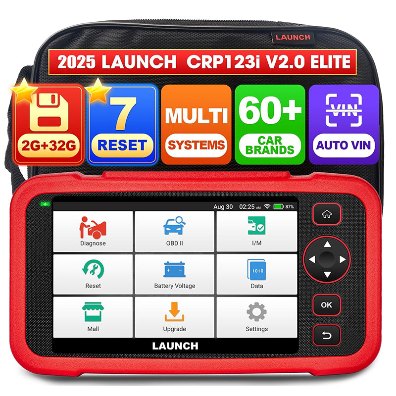 USA EU Warehouse LAUNCH OBD2 Scanner CRP123I V2.0 Elite 2026 lifetime free updates full system Scan Tool for All Cars